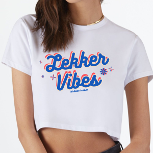 Lekker Vibes Wit CropTop